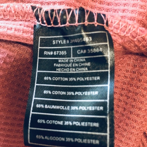 JACK by BB DAKOTA Women's Mauve Thermal Knit Tunic Top Cowl Neck M Boho Barbie - Picture 6 of 7